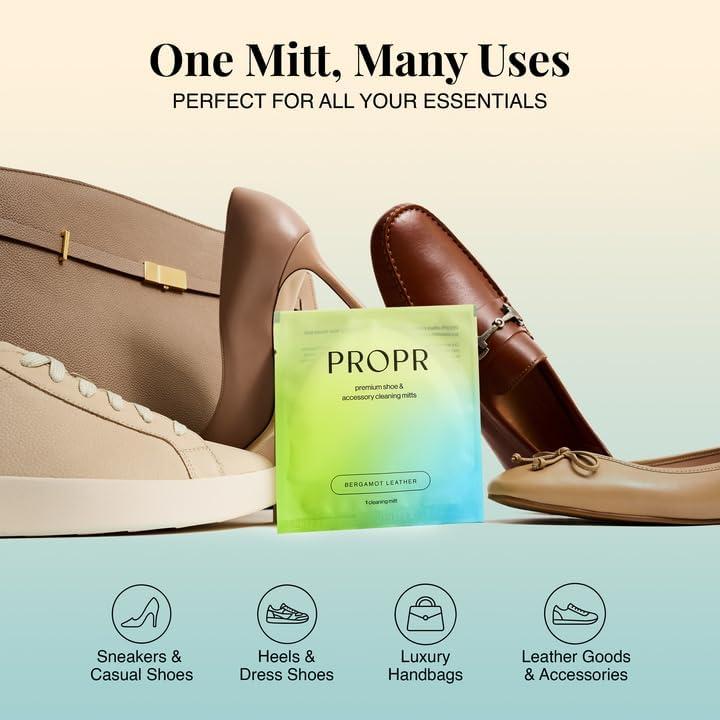 Guantes de Limpieza PROPR - 30 Paquetes Veganos para Zapatos y Cuero