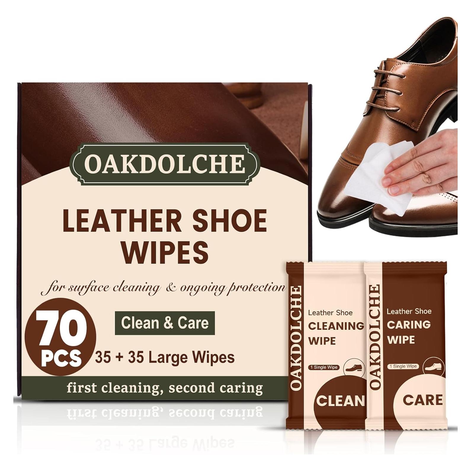 Toallitas de Cuero OAKDOLCHE 70PCS - Limpieza y Cuidado