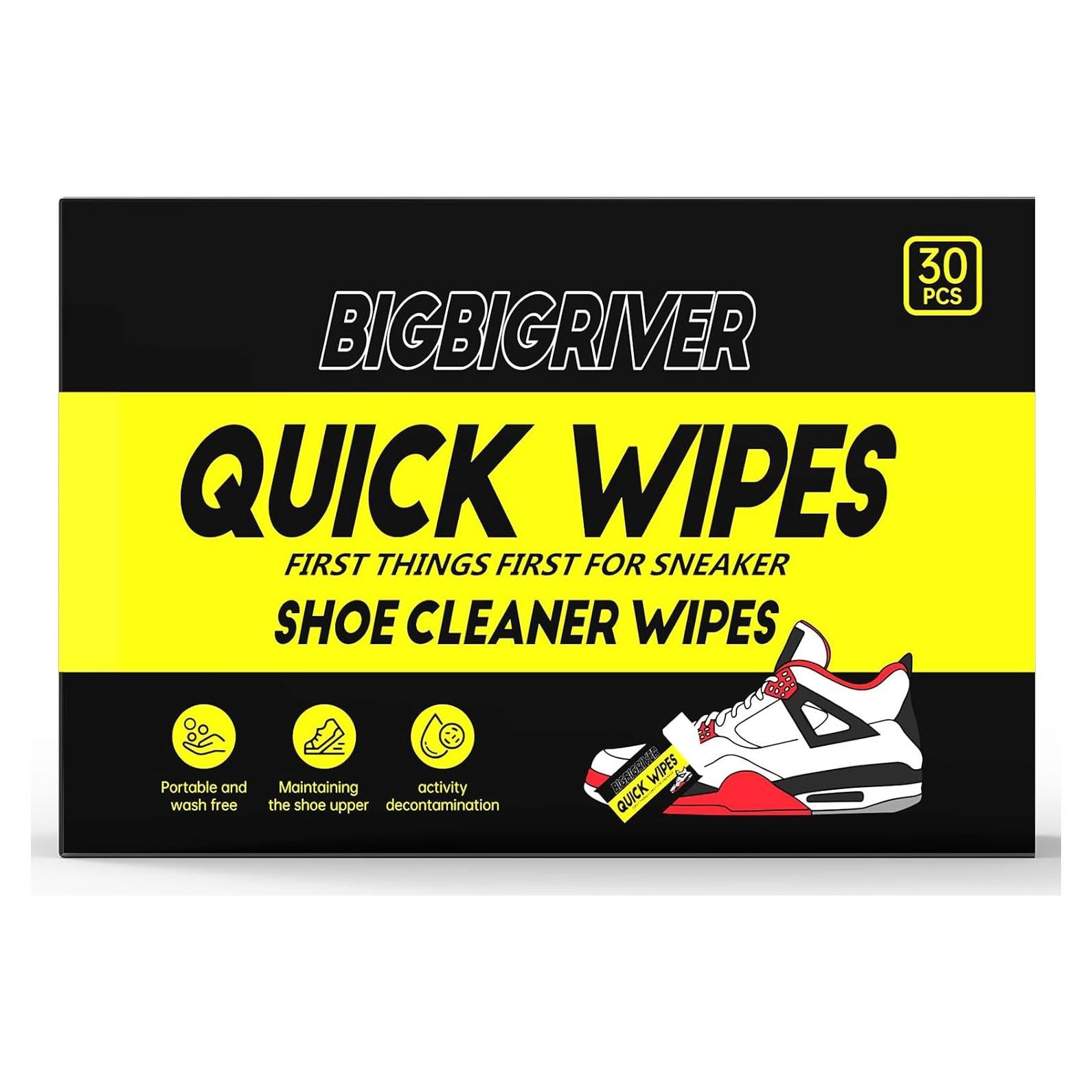 Toallitas Limpiadoras para Zapatos Bigbigriver - 30 Paquetes