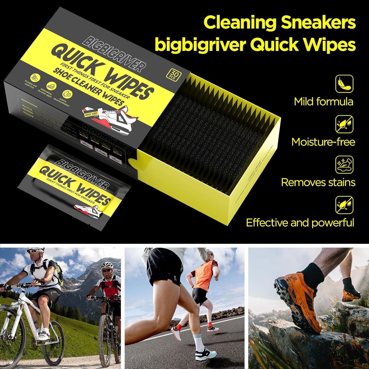 Toallitas Limpiadoras para Zapatos Bigbigriver - 30 Paquetes