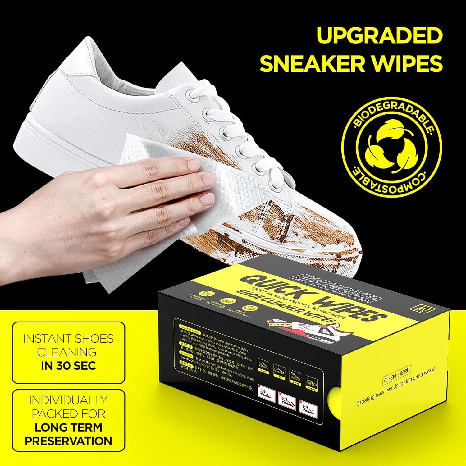 Toallitas Limpiadoras para Zapatos Bigbigriver - 30 Paquetes