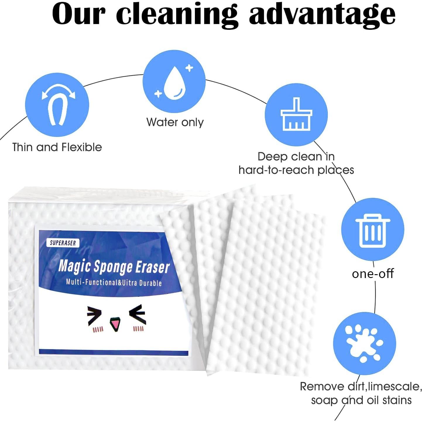 Hojas de Borrador Mágico SUPERASER 100 Piezas Melamina