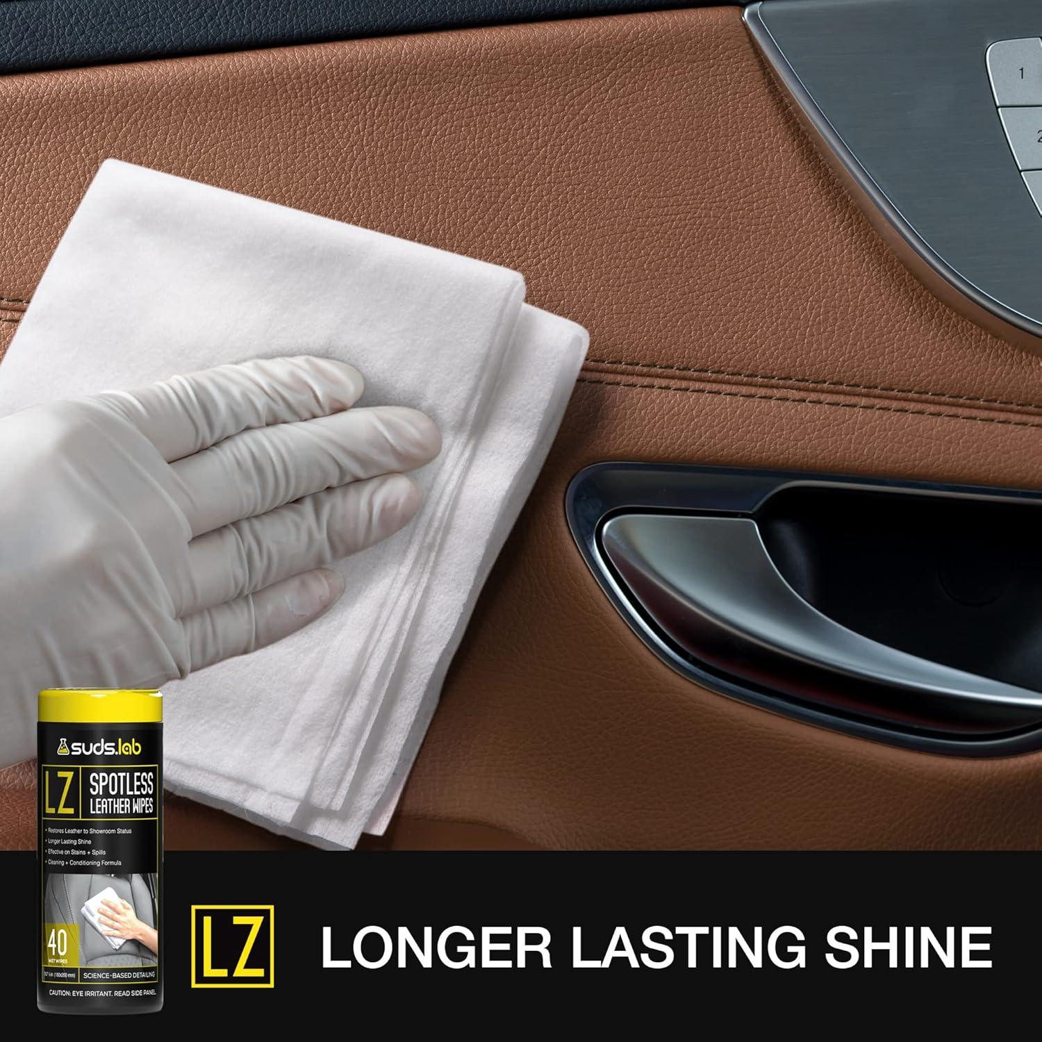 Toallitas de Cuero LZ Spot-Less 40 Unidades - Limpia y Protege