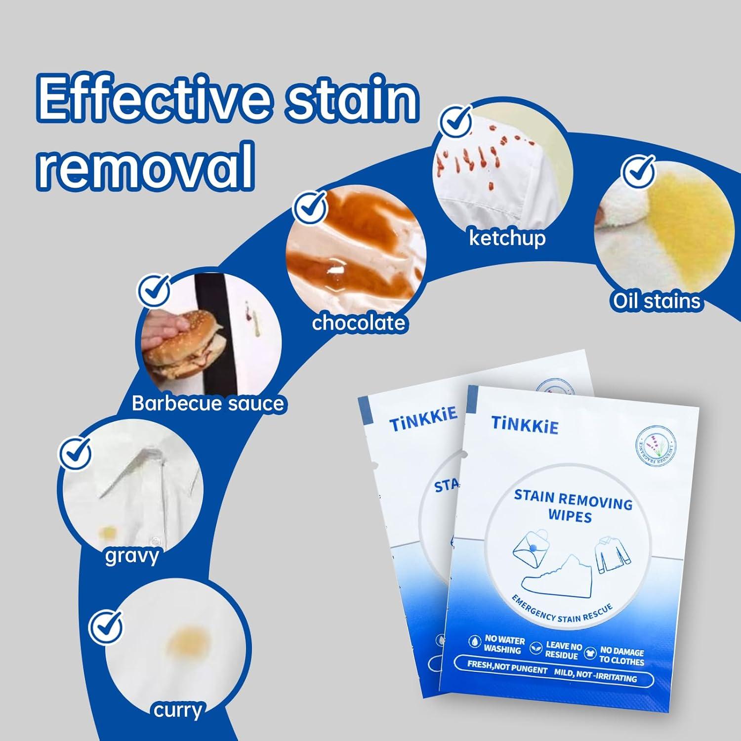 Toallitas Quitamanchas Portátiles TiNKKiE - 26 Pcs, 12.4x5x8.4cm