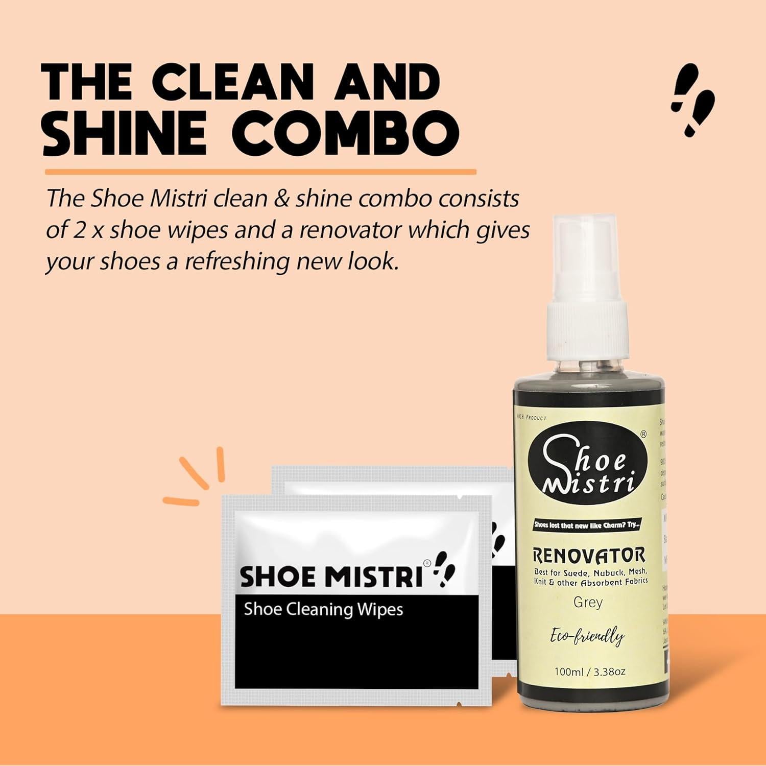 Renovador de Zapatos Shoe Mistri Spray Pulidor Ecológico 900ml