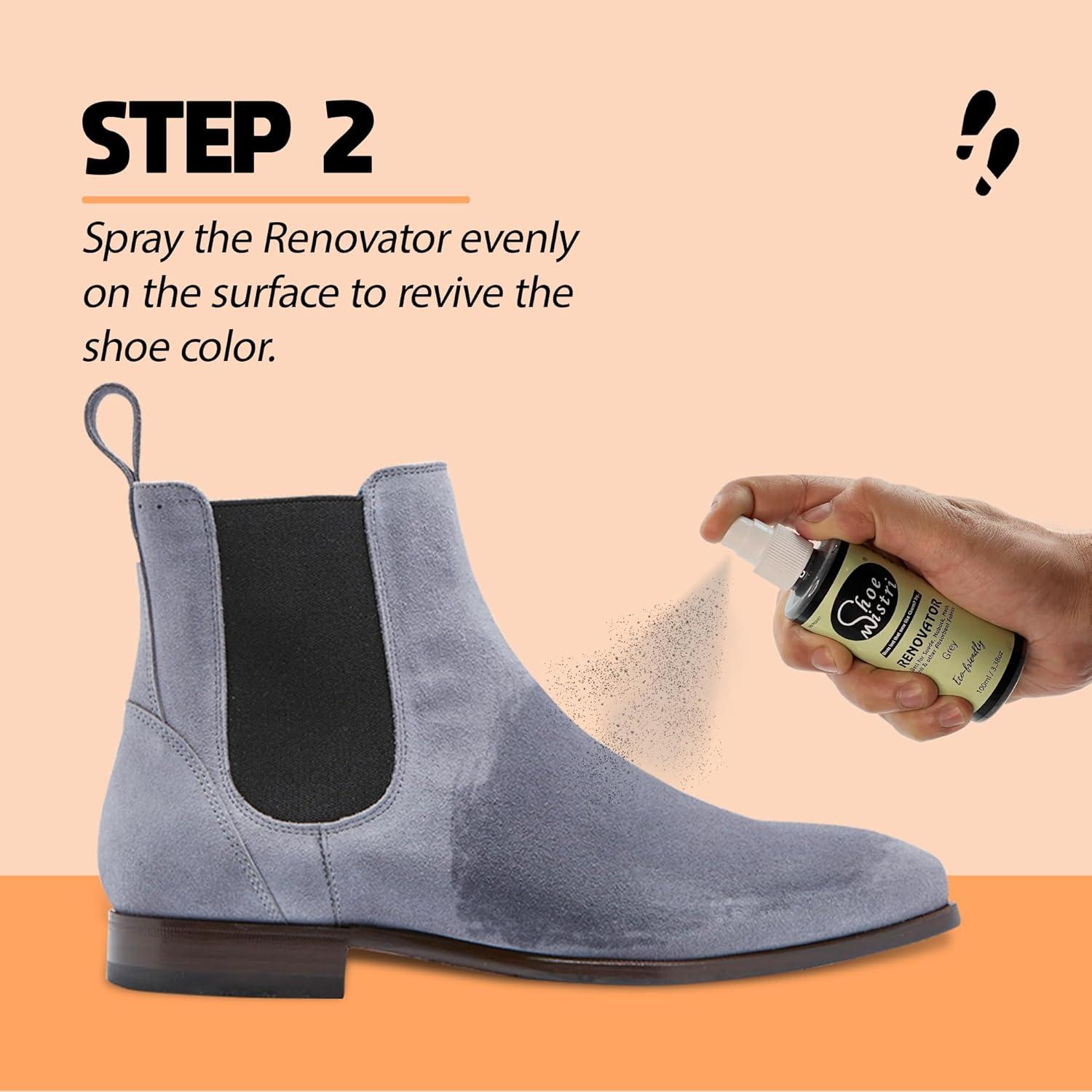 Renovador de Zapatos Shoe Mistri Spray Pulidor Ecológico 900ml