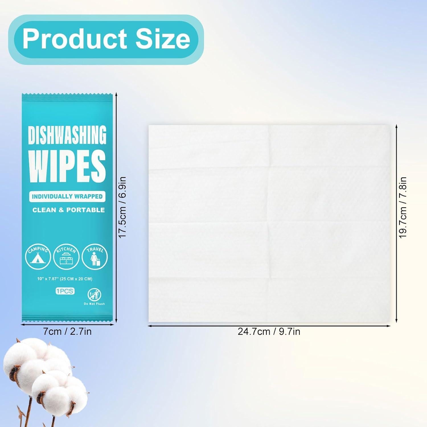 Toallitas de limpieza desechables RSQAZQ 100 Pcs 25x20cm