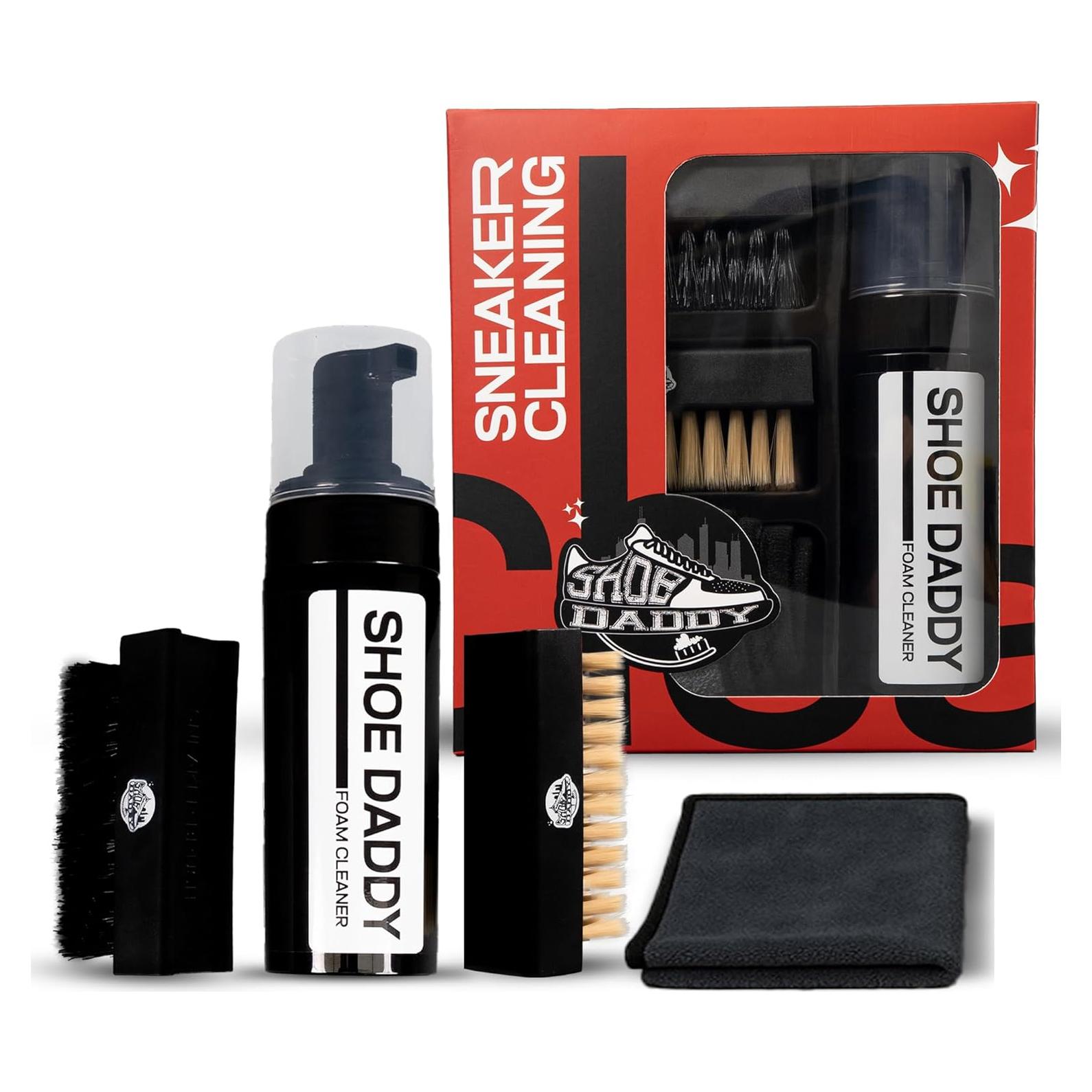 Kit de Limpieza de Zapatillas Shoe Daddy - Todo en Uno con Cepillos y Toallas