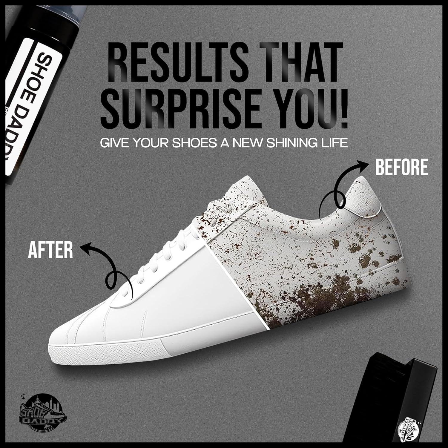 Kit de Limpieza de Zapatillas Shoe Daddy - Todo en Uno con Cepillos y Toallas