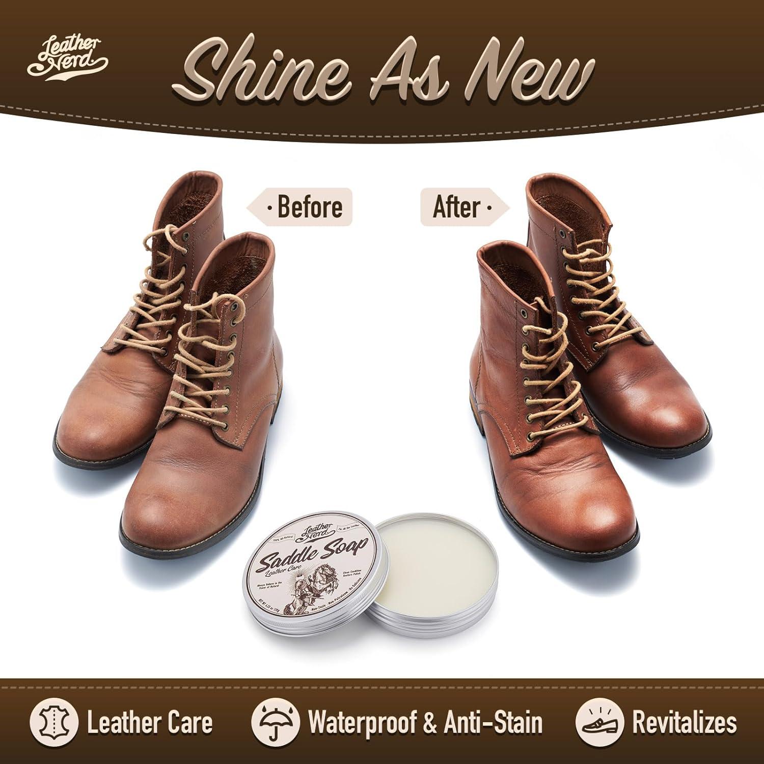 Jabón Limpiador y Acondicionador de Cuero Leather Nerd 150g