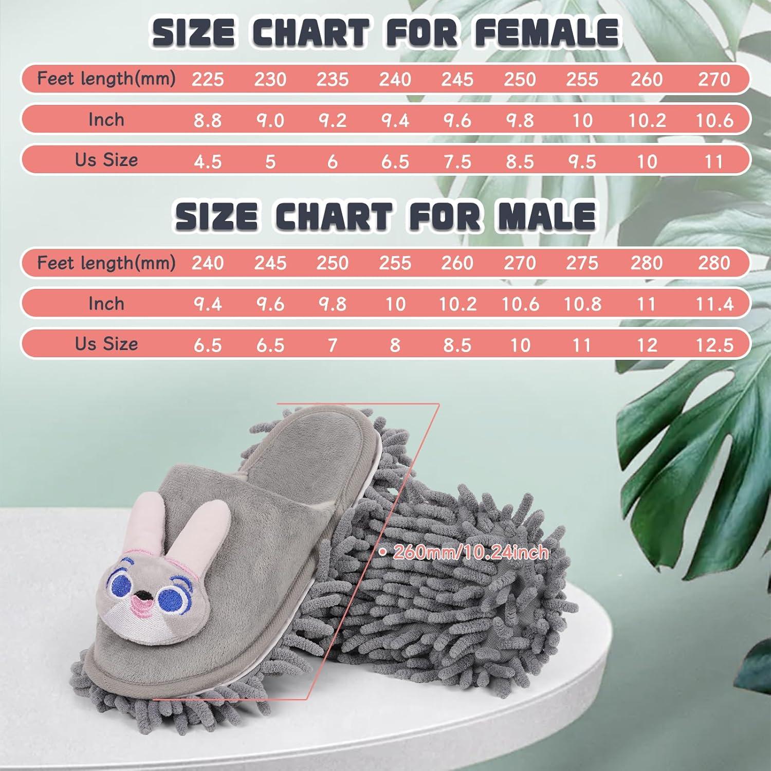 Zapatillas Mopa Microfibra Liitrton Conejo Gris 7-9 Mujeres