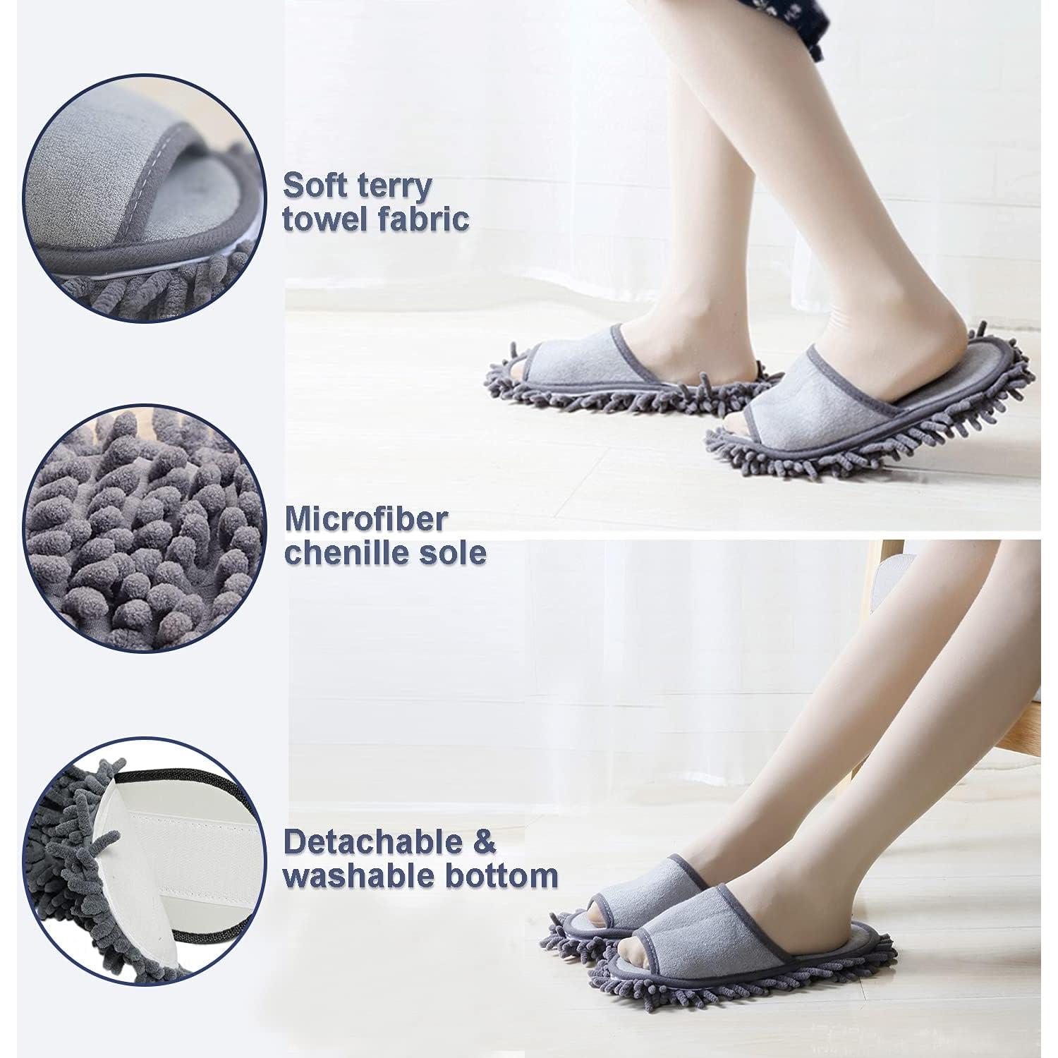 Zapatillas de limpieza de microfibra Friendly House Rosa 9-10.5