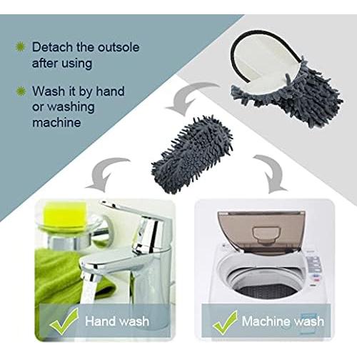 Zapatillas de limpieza de microfibra Friendly House Rosa 9-10.5