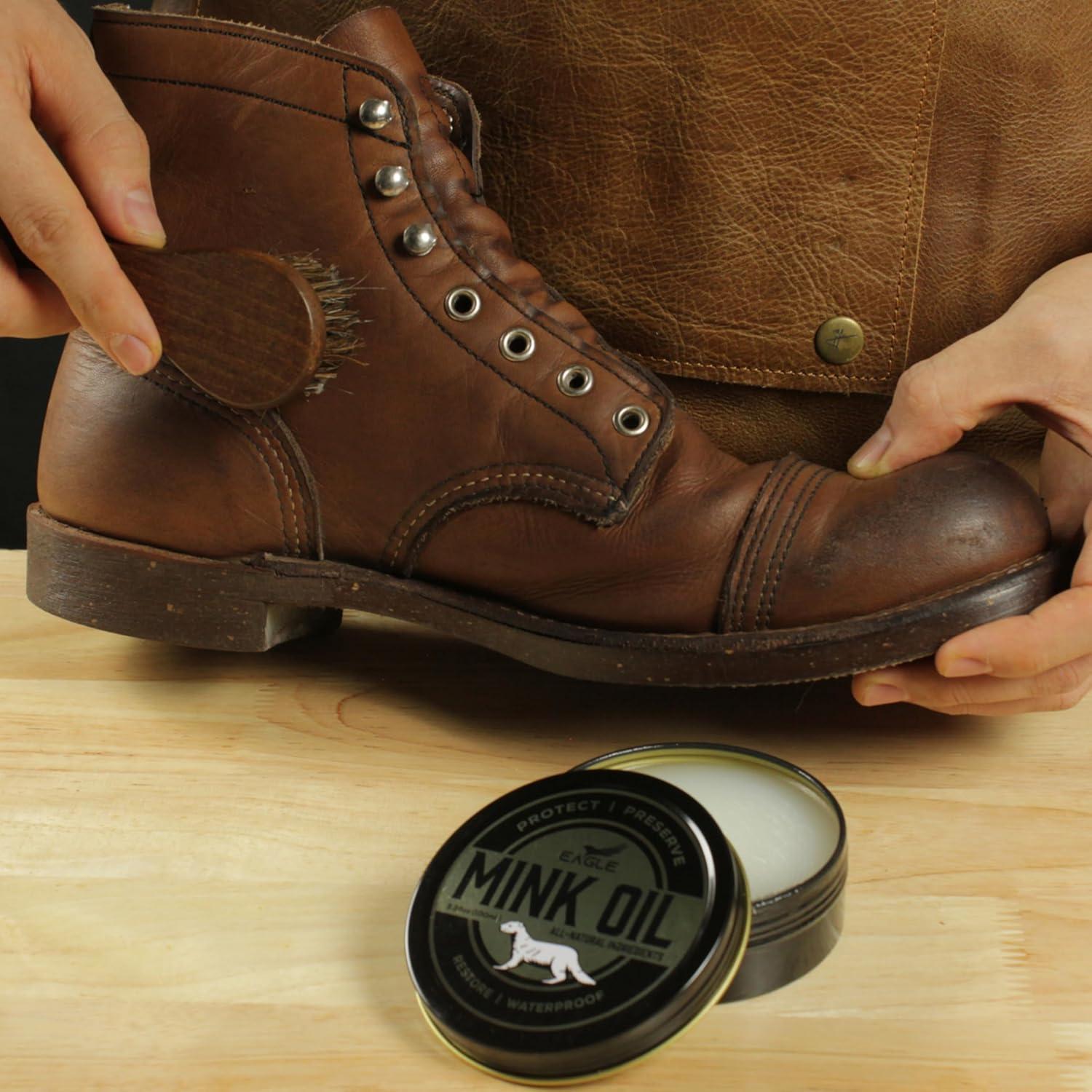 Kit de Cuidado de Cuero 4-en-1 Eagle - Acondicionador y Limpiador