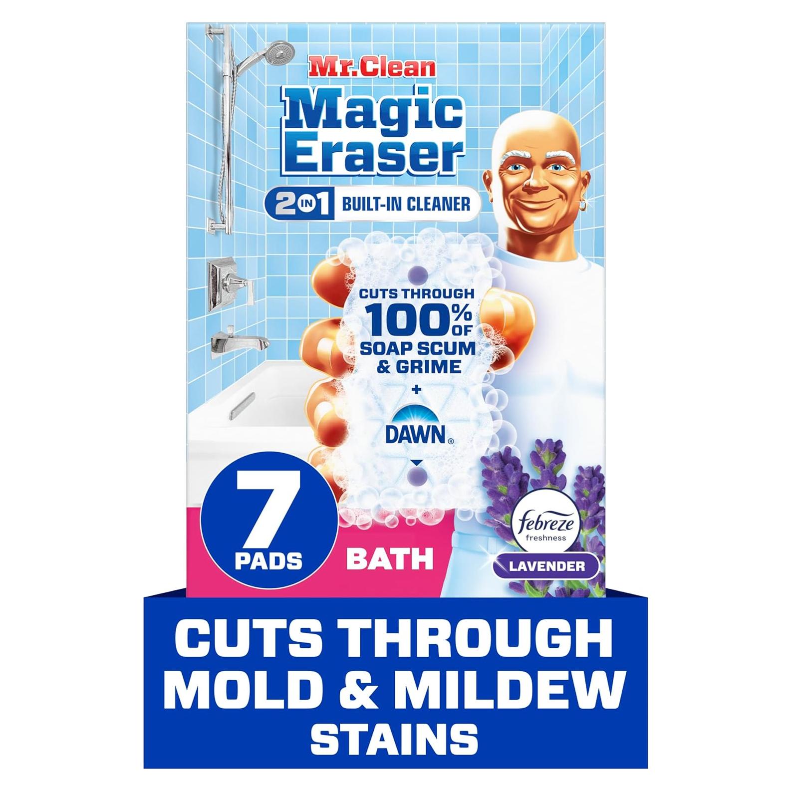 Esponja Mágica Mr. Clean 2 en 1 con Fragancia Lavanda - 7 Unidades