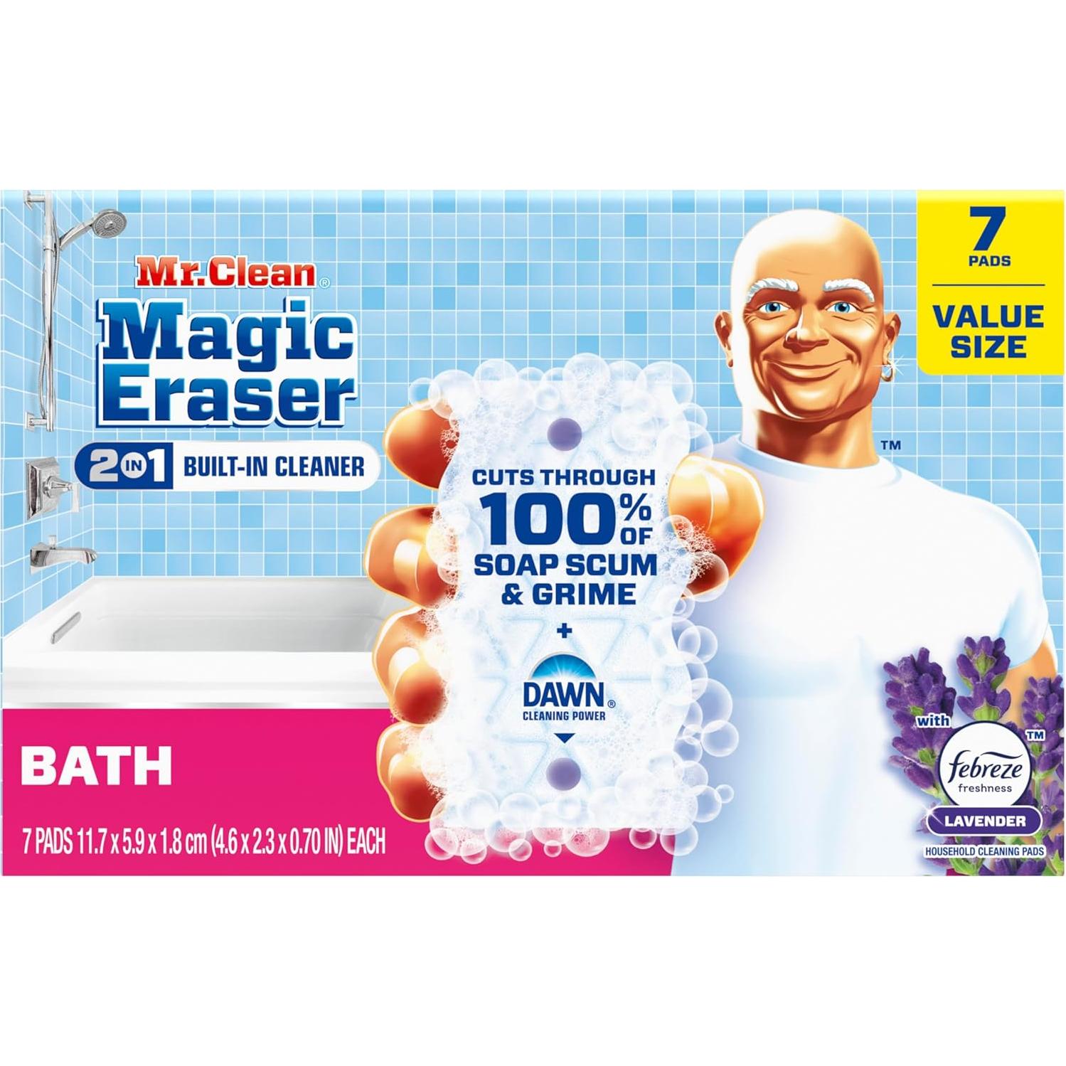 Esponja Mágica Mr. Clean 2 en 1 con Fragancia Lavanda - 7 Unidades