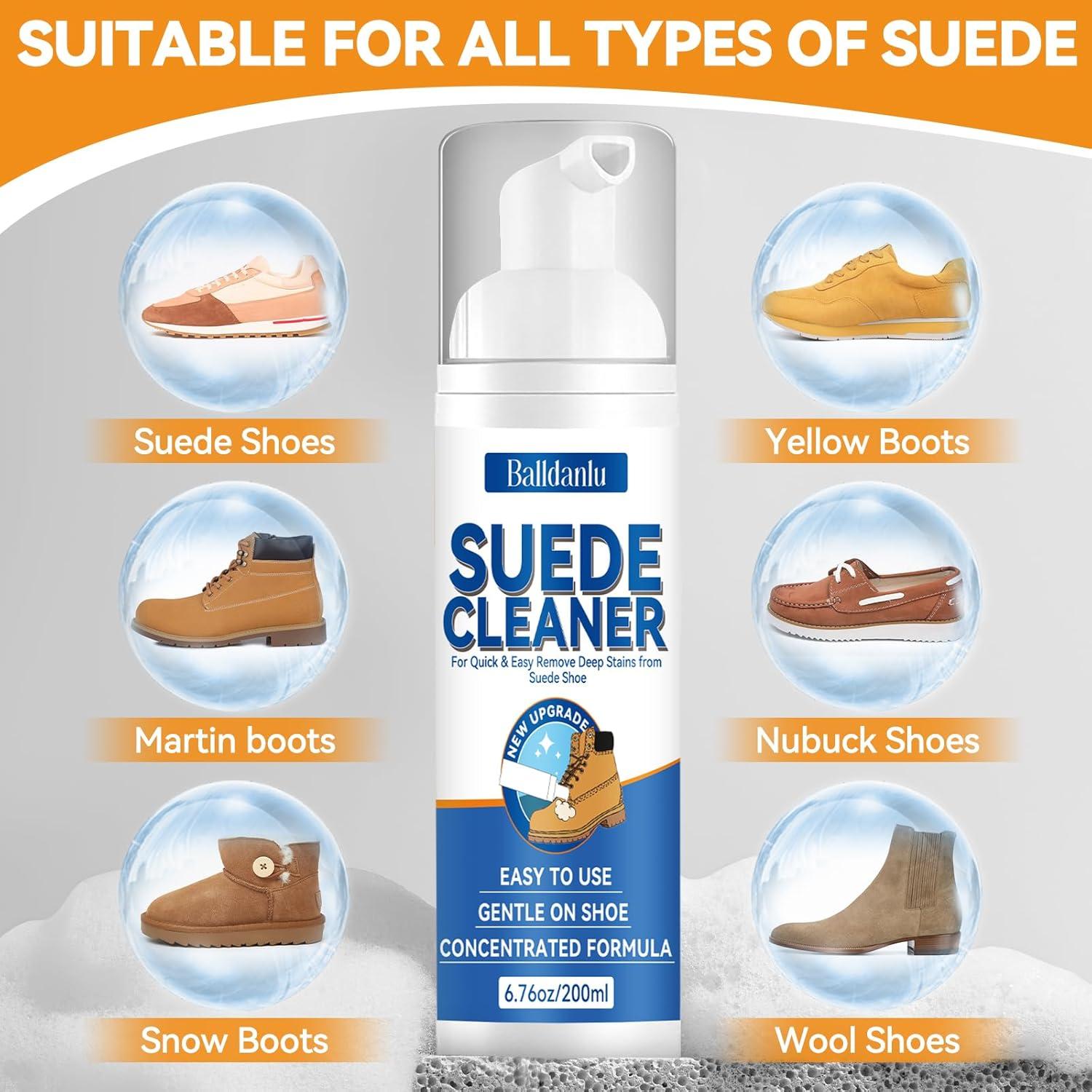 Limpiador de Zapatos de Ante Balldanlu 200ml con Cepillo