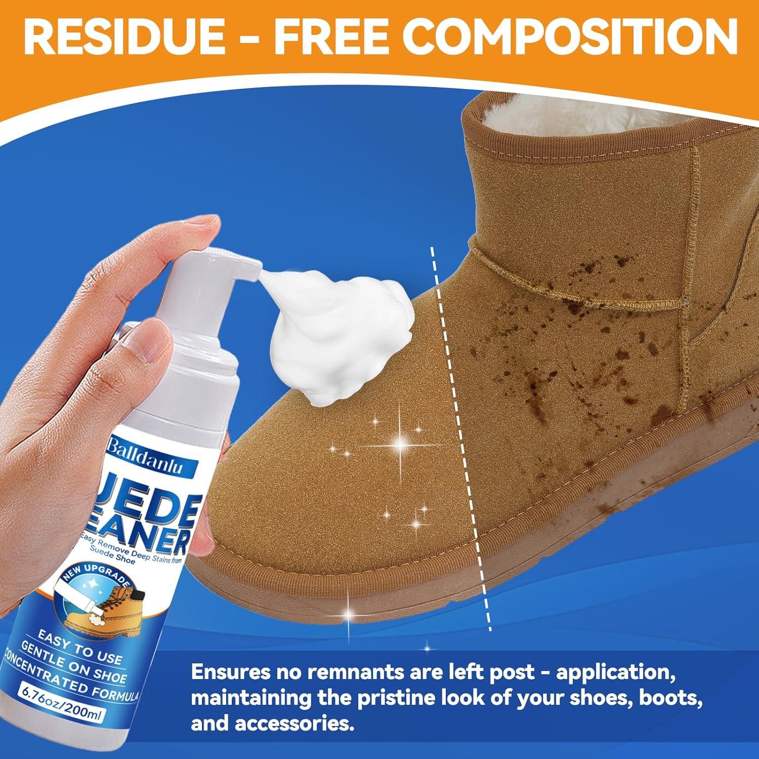 Limpiador de Zapatos de Ante Balldanlu 200ml con Cepillo