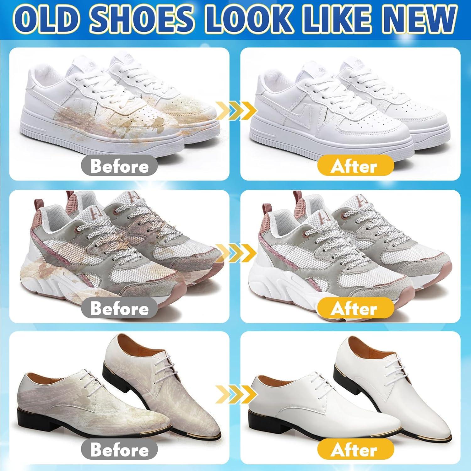 Kit Limpiador de Zapatos Blancos Halldeli 200 ml con Cepillo y Toalla