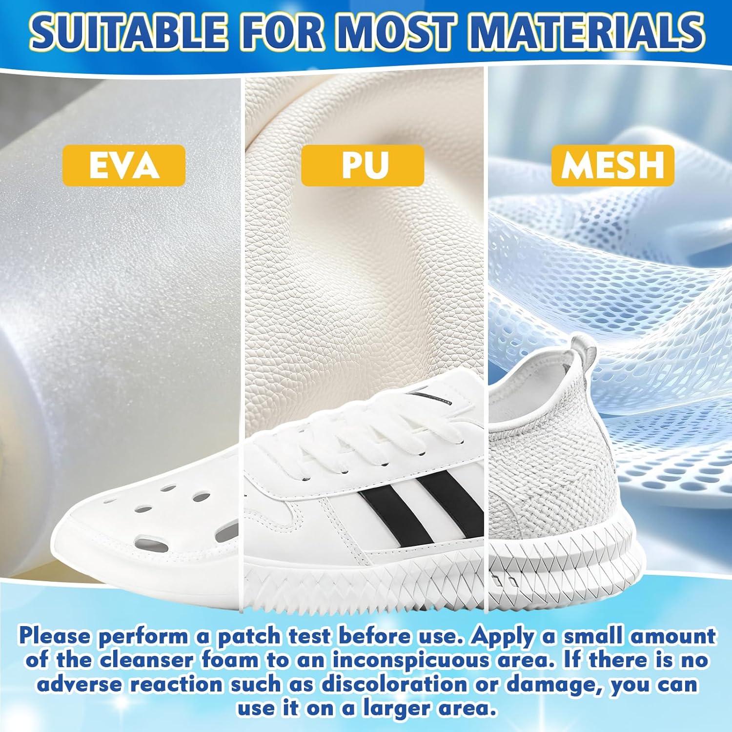 Kit Limpiador de Zapatos Blancos Halldeli 200 ml con Cepillo y Toalla