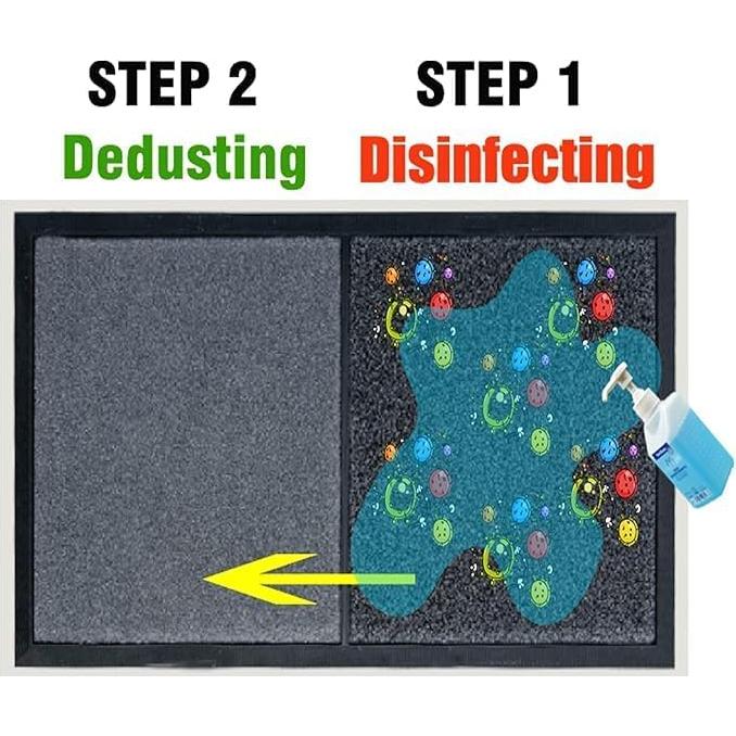 Tapete desinfectante Genérico 43x79 cm Gris para zapatos