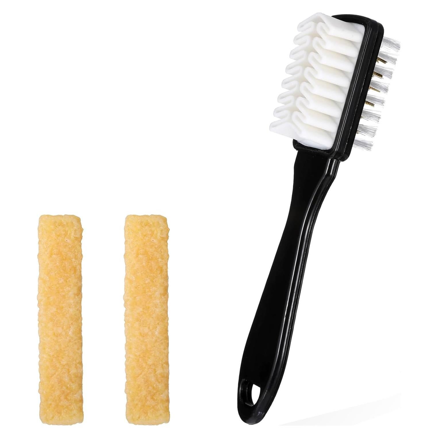 Juego de 3 cepillos de limpieza Josojoou para ante y nubuck