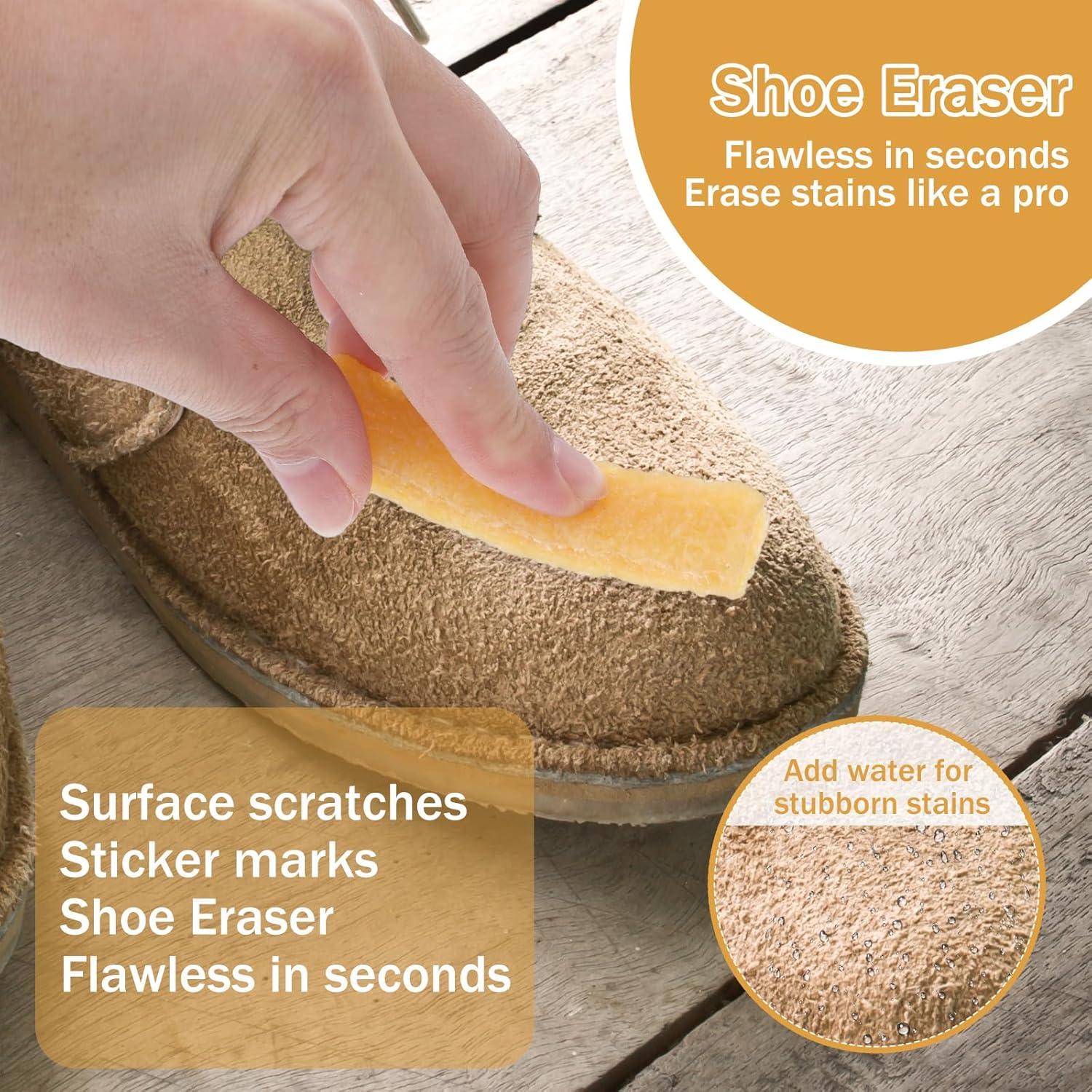 Juego de 3 cepillos de limpieza Josojoou para ante y nubuck