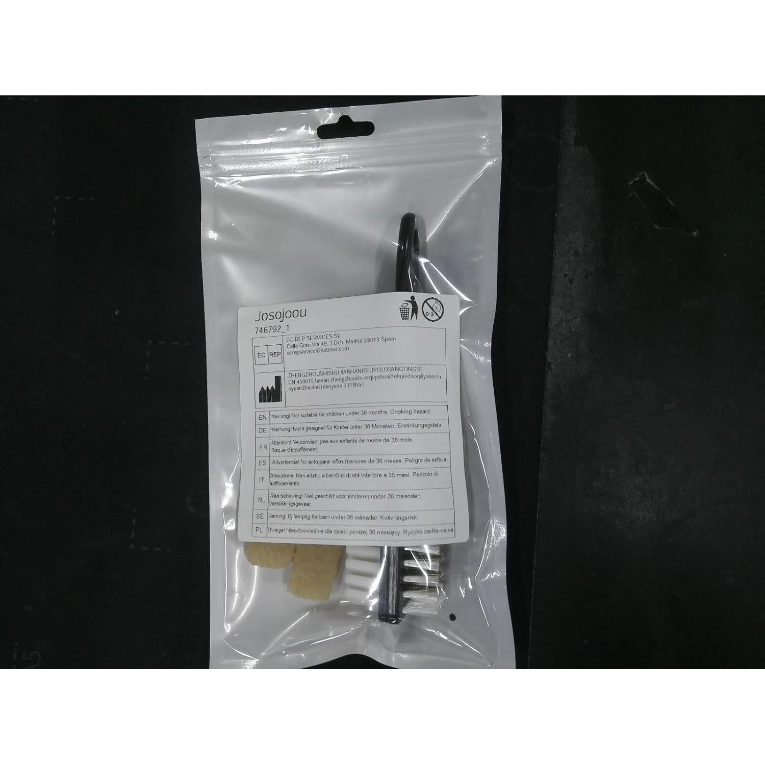 Juego de 3 cepillos de limpieza Josojoou para ante y nubuck