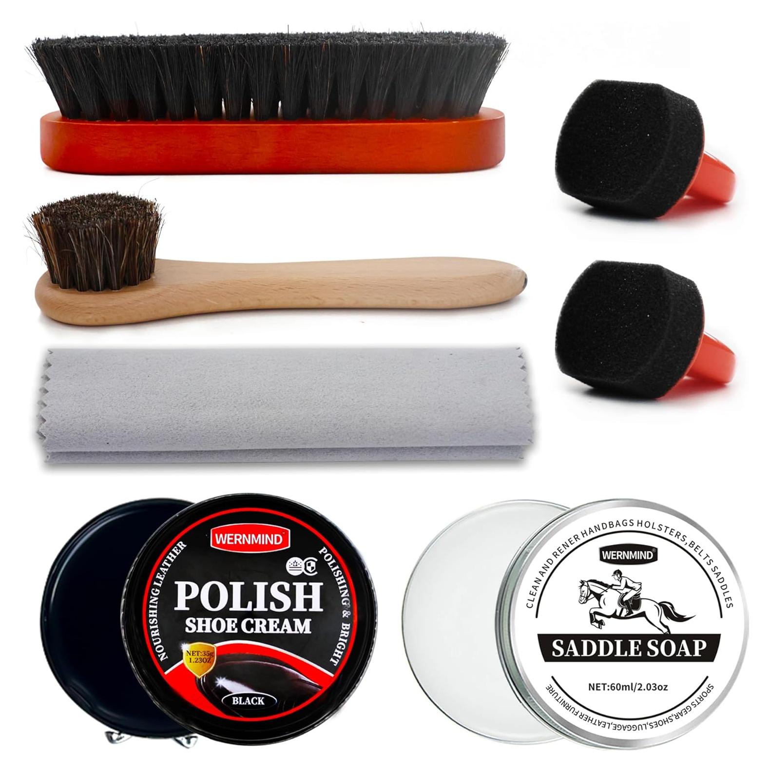 Kit de Cera y Jabón para Zapatos WERNMIND - Cuidado Cuero