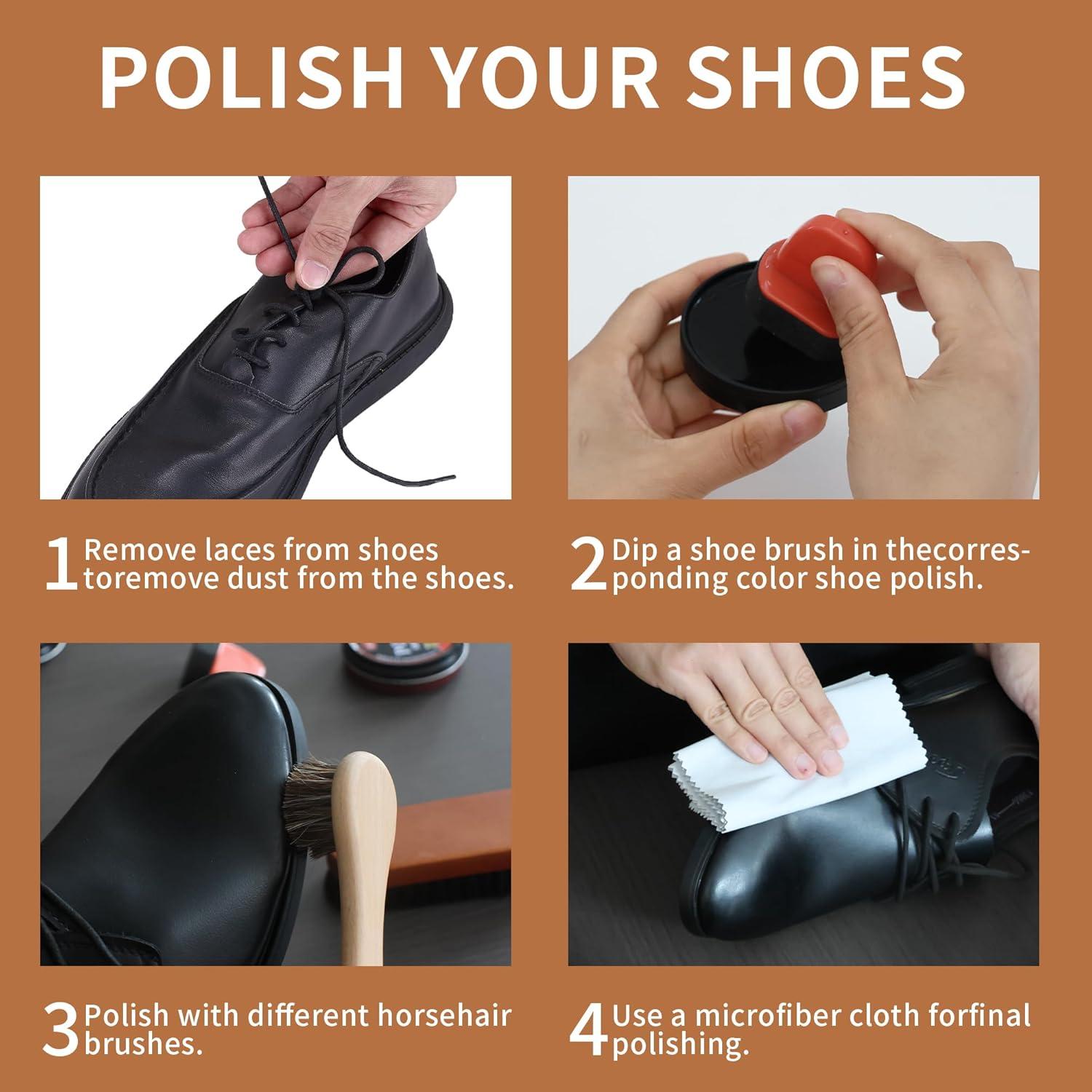 Kit de Cera y Jabón para Zapatos WERNMIND - Cuidado Cuero