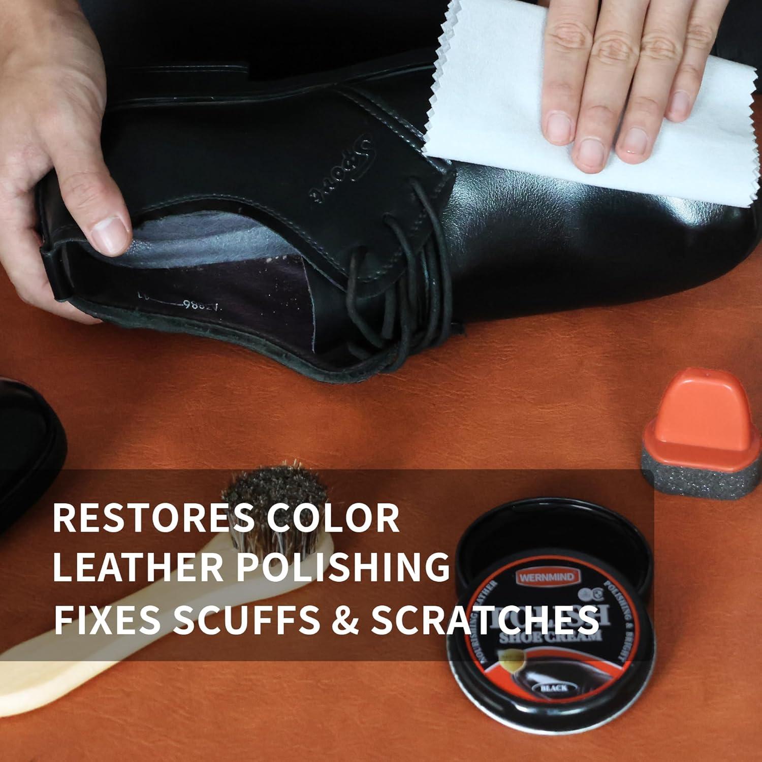 Kit de Cera y Jabón para Zapatos WERNMIND - Cuidado Cuero