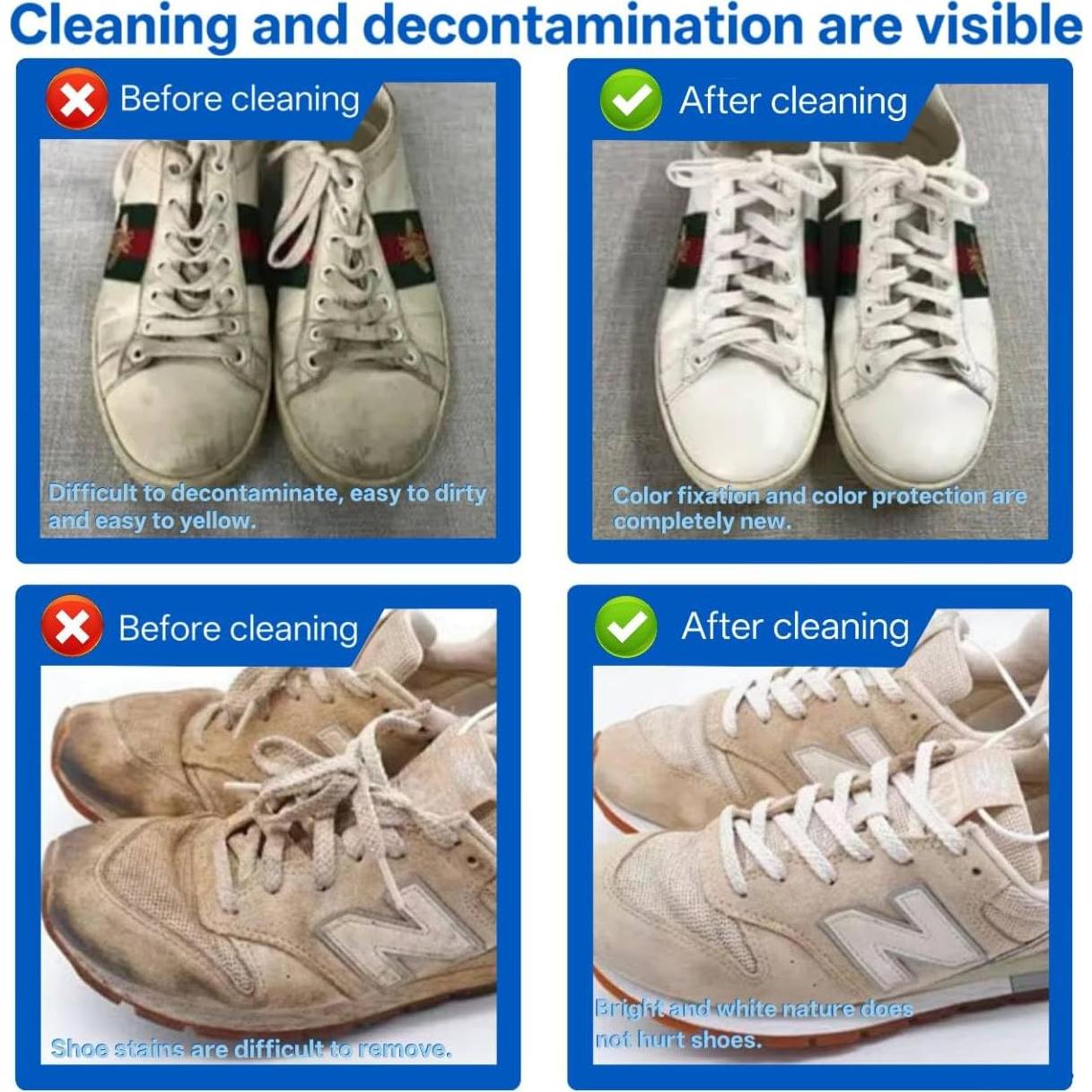 Kit de Limpieza de Zapatos PICKZONE 191 g - Limpiador y Cepillo