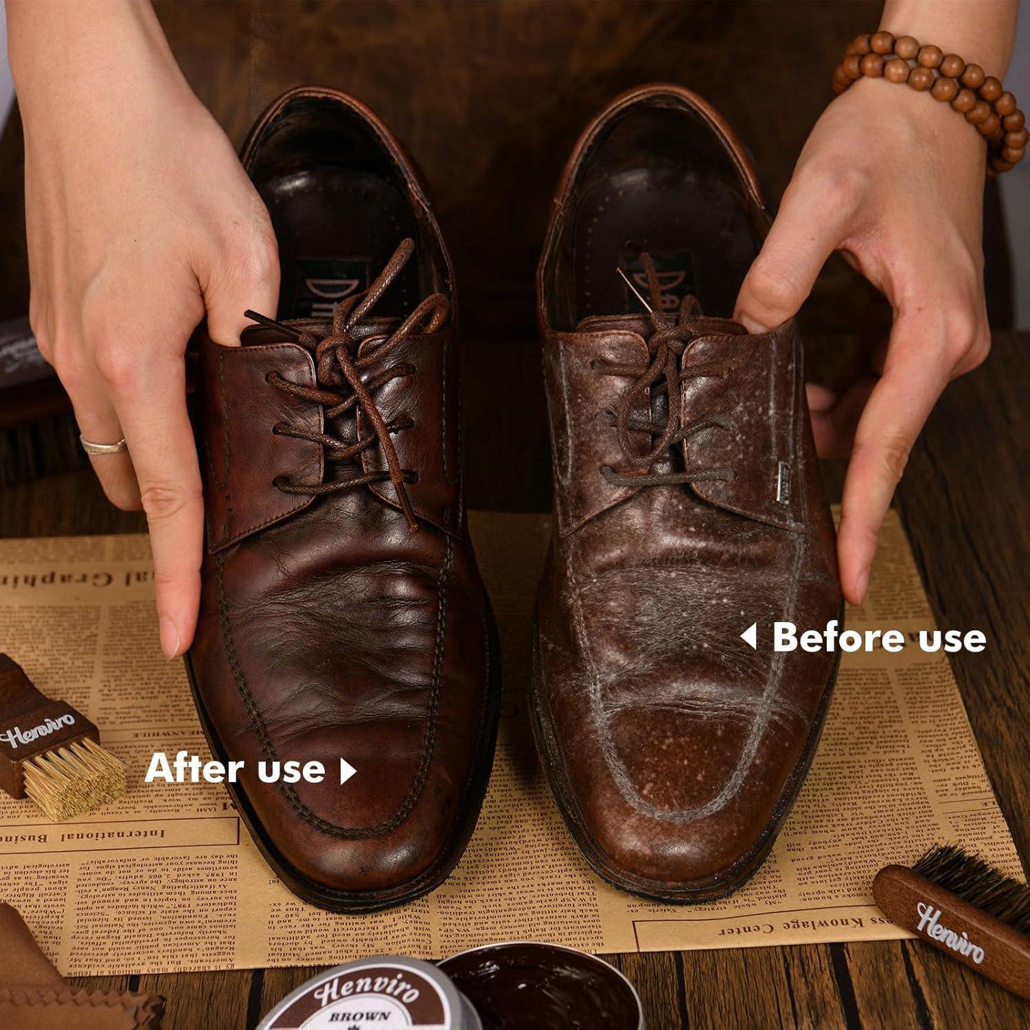 Kit de Cuidado de Zapatos de Cuero Henviro - 3 Colores