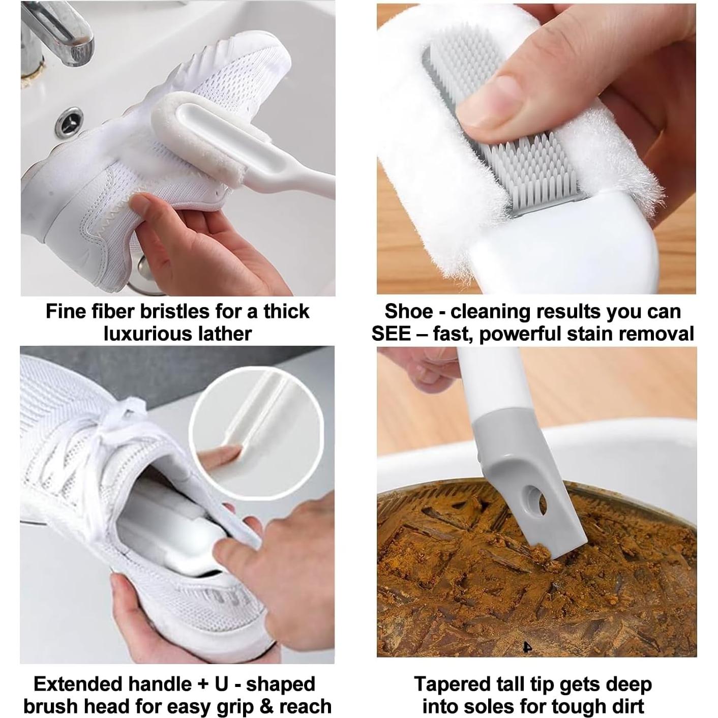 Cepillo de Limpieza Suave para Zapatos CHYEOLUA - Mango Largo