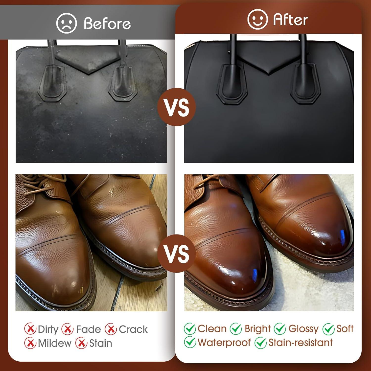 Kit de Brillo de Zapatos TUXIYA 15 Piezas con Cepillo y Pulimentos