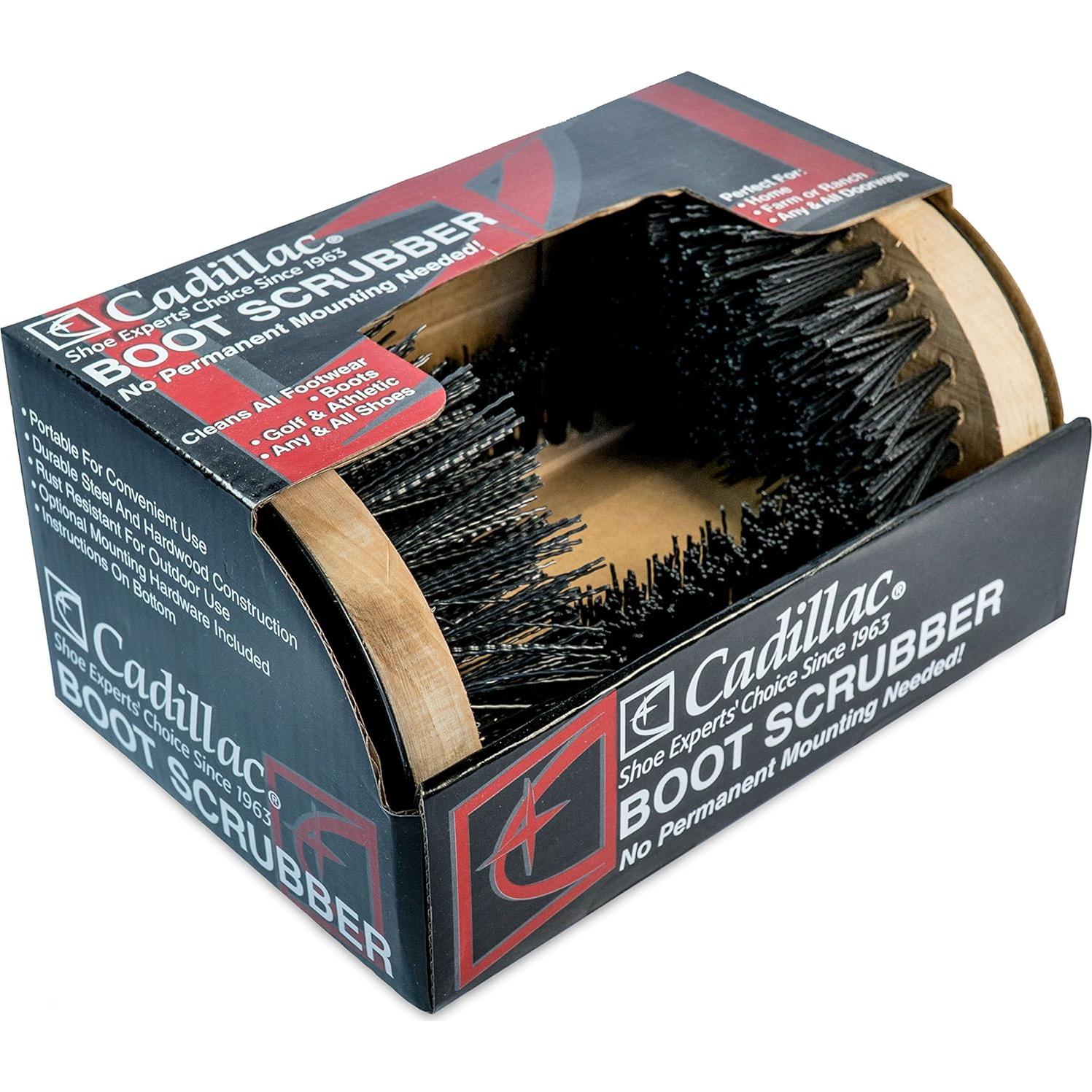 Limpiador de Botas Cadillac - Cepillo y Raspador Todo en Uno