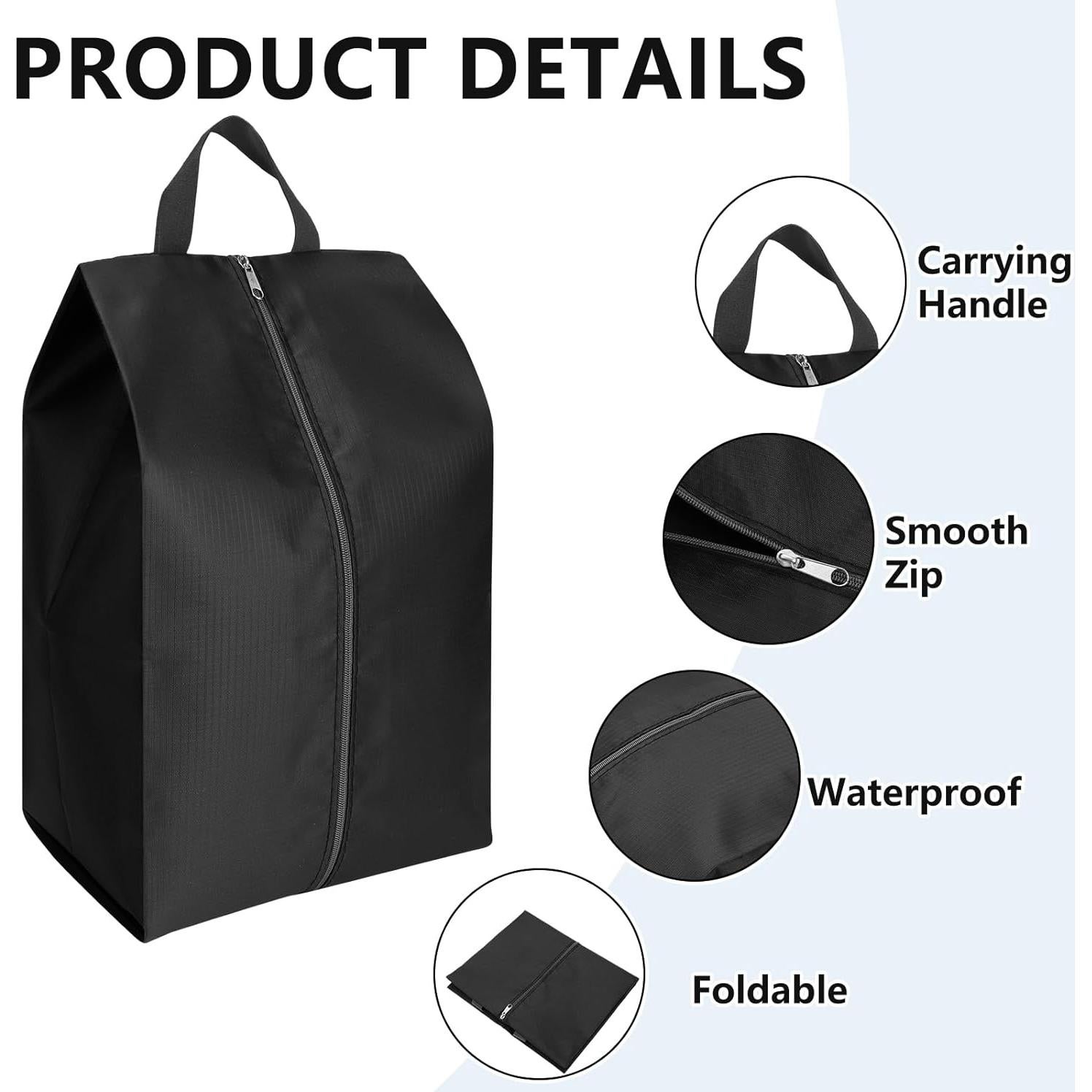 Bolsas para Zapatos de Viaje 4 Pzas Tela Oxford Resistente