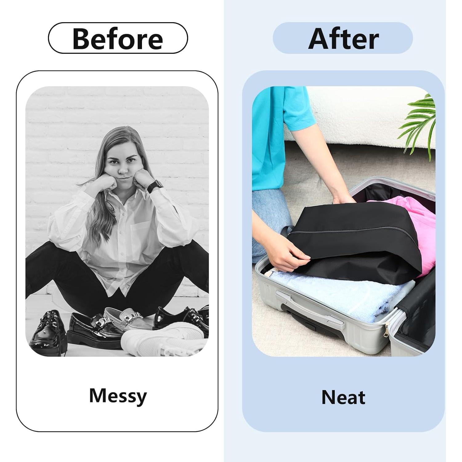 Bolsas para Zapatos de Viaje 4 Pzas Tela Oxford Resistente