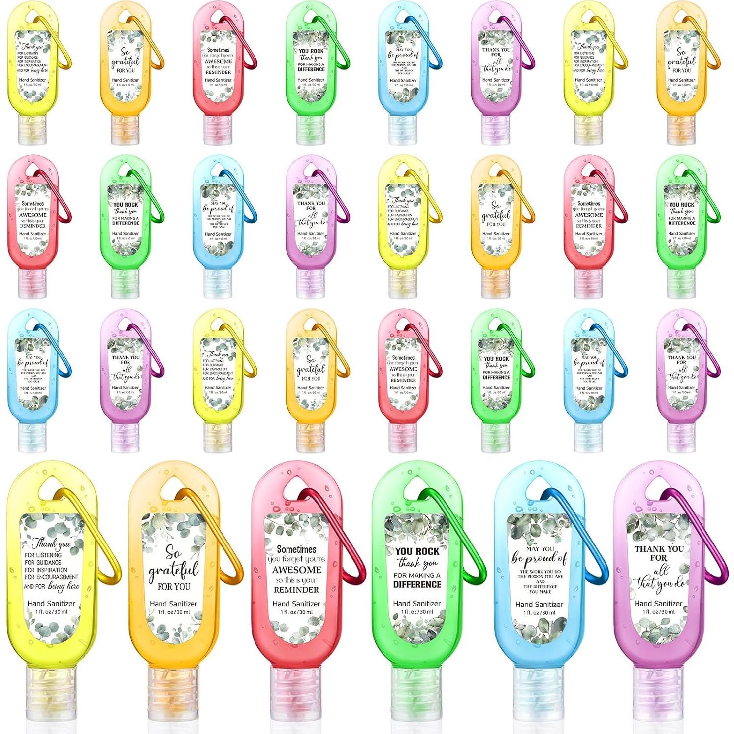 Paquete de 24 llaveros desinfectantes de manos 30 ml Sacubee