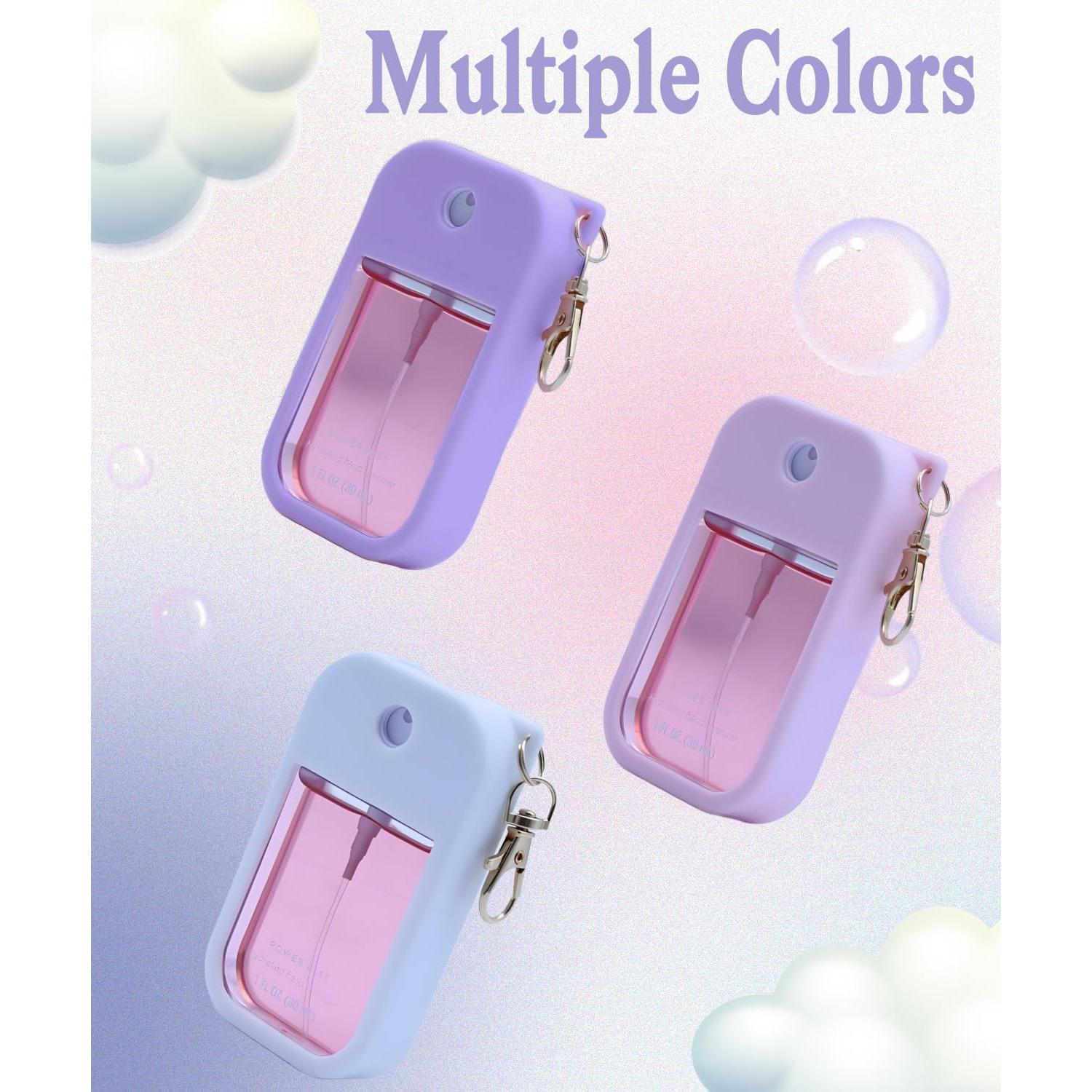 Funda de Silicona Rosa para Spray Desinfectante Touchland 30 mL