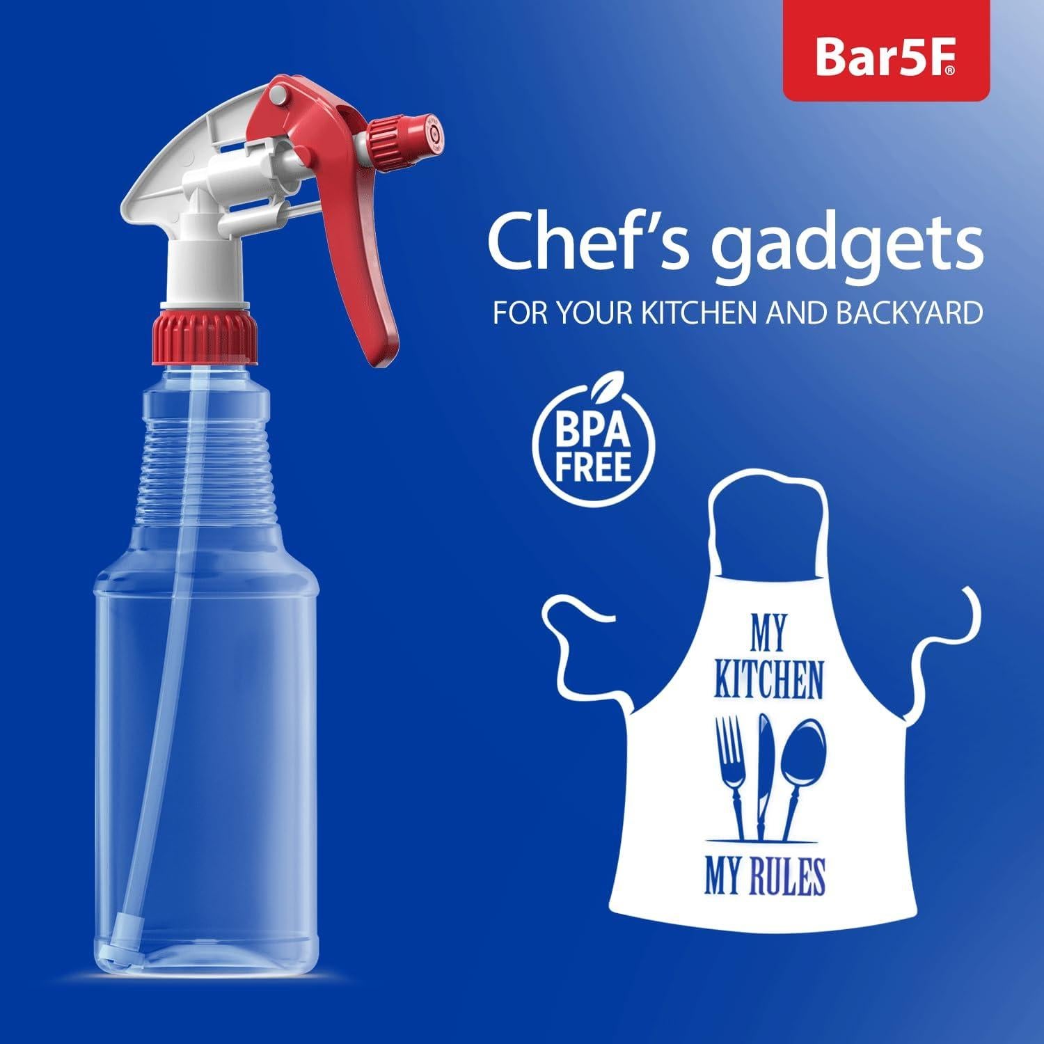 Botellas de Spray Bar5F 0.47L Ajustables Paquete de 2