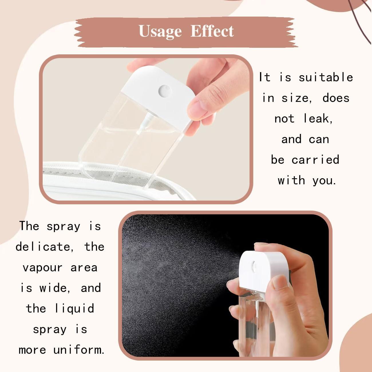 Set de 6 Botellas de Spray Reutilizables Tovyzalg 50ml y 38ml