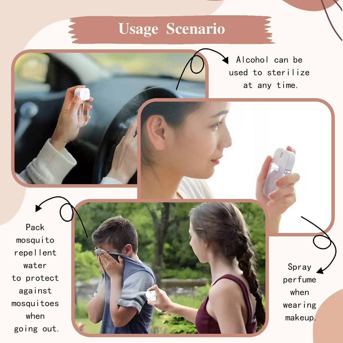 Set de 6 Botellas de Spray Reutilizables Tovyzalg 50ml y 38ml