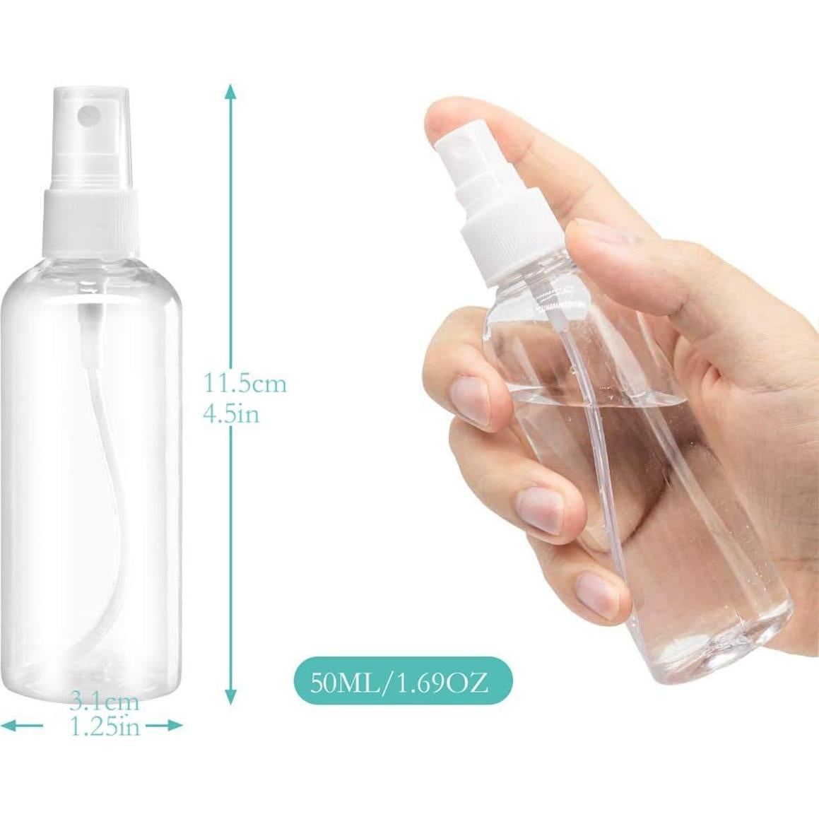 Set de 3 Botellas de Spray Vacías 50ml ZALUJMUS para Viaje