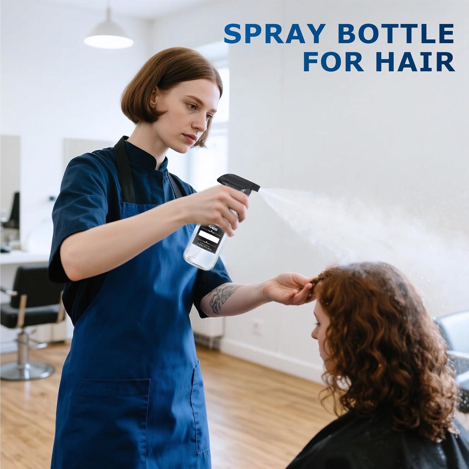 Botella de Spray Veco 10oz 2 Paquete con Boquilla Ajustable