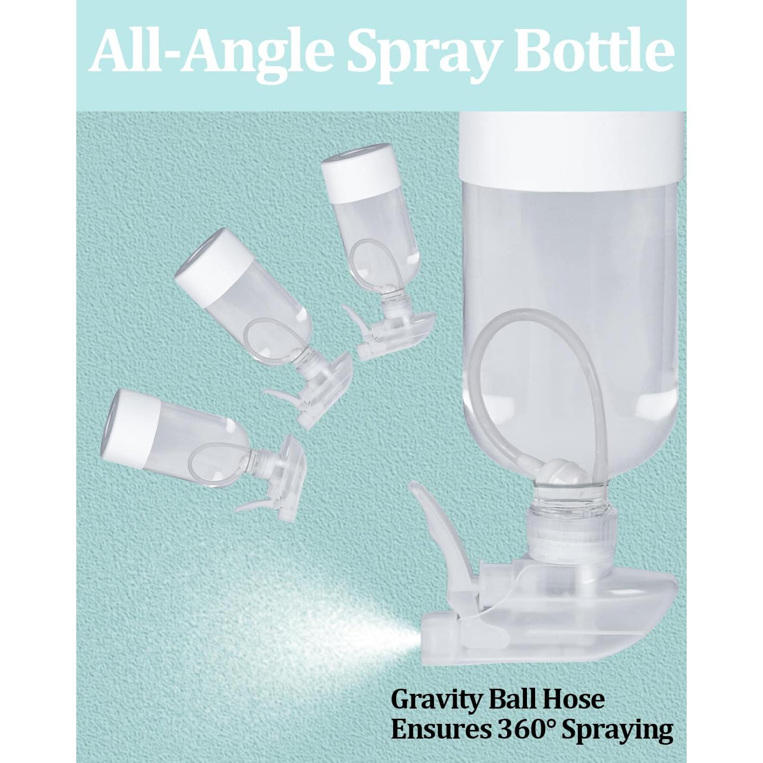 Paquete de 2 Botellas Spray de Vidrio 473 ml TERESRY Blancas