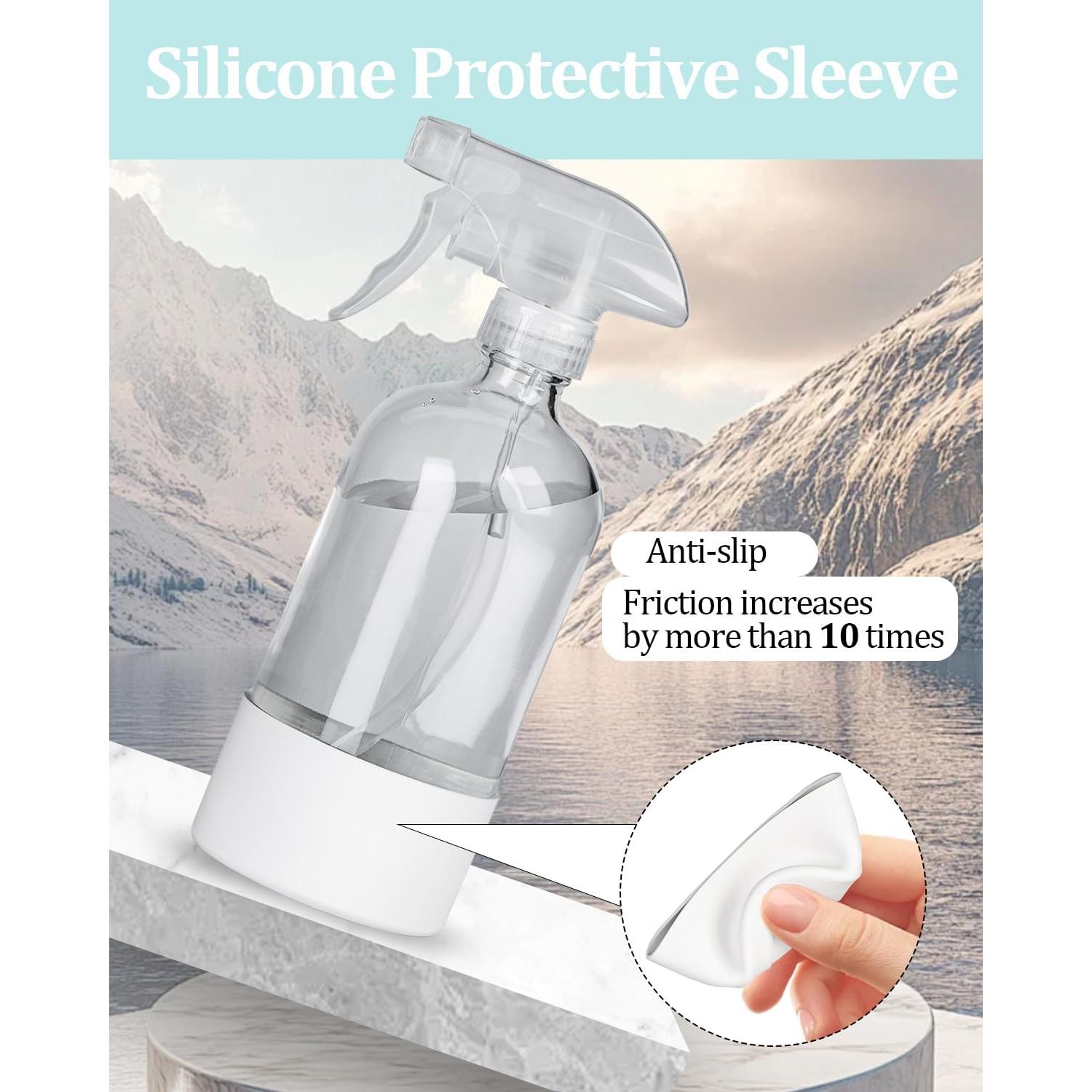 Paquete de 2 Botellas Spray de Vidrio 473 ml TERESRY Blancas