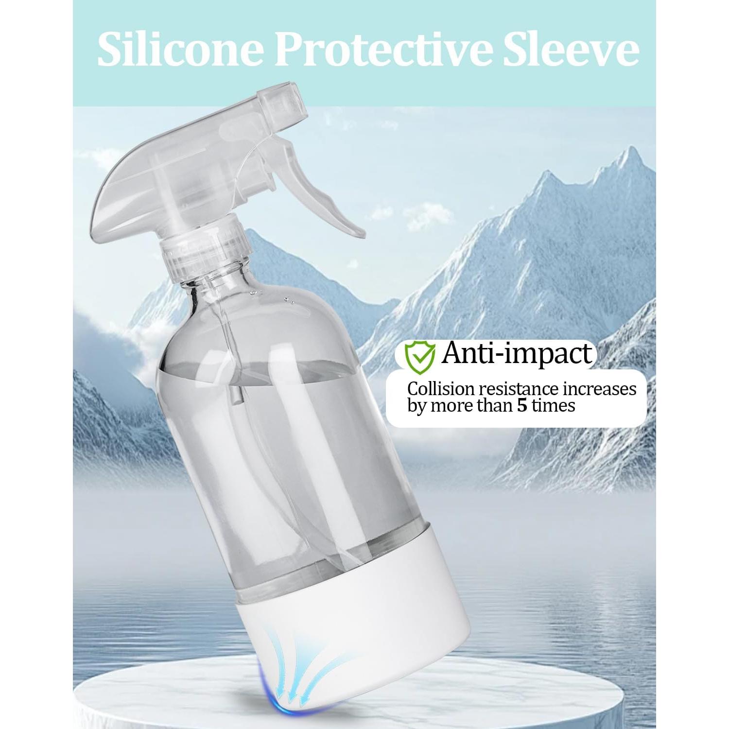 Paquete de 2 Botellas Spray de Vidrio 473 ml TERESRY Blancas