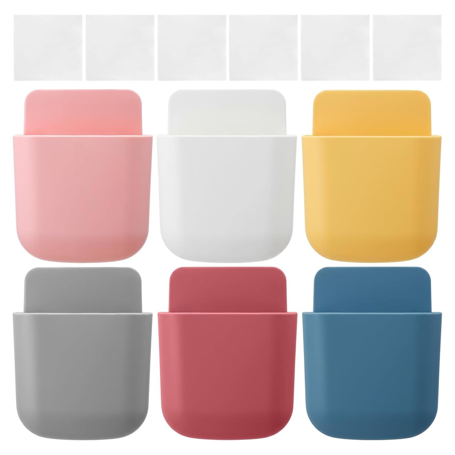 Soportes de Control Remoto Kathfly 6 Pcs Adhesivos Multicolor