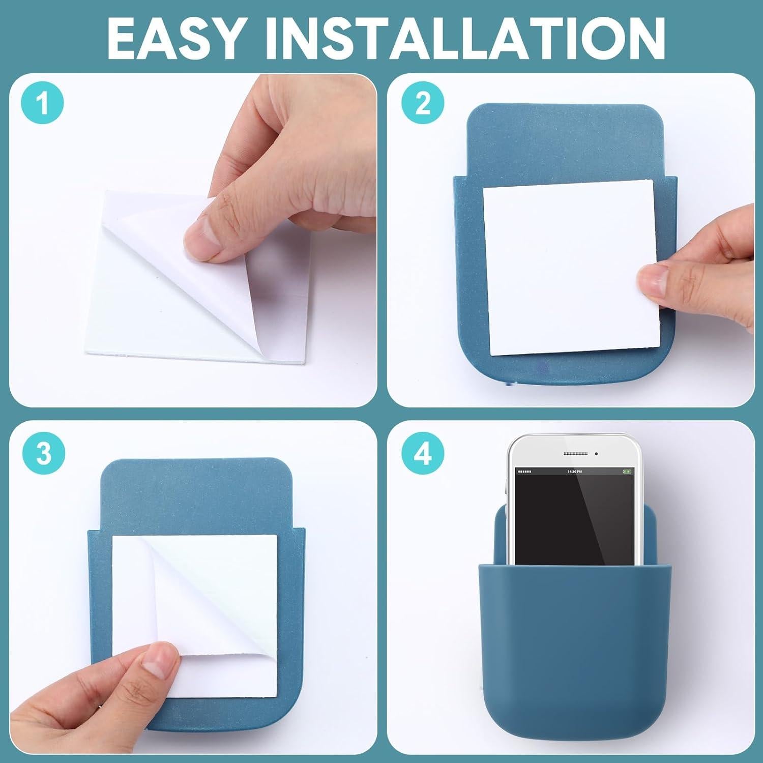 Soportes de Control Remoto Kathfly 6 Pcs Adhesivos Multicolor